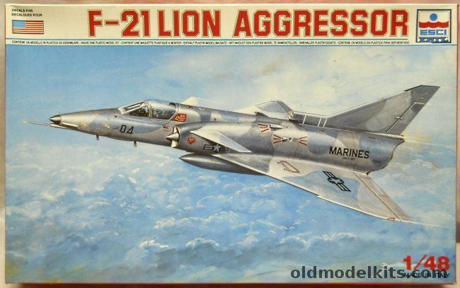 ESCI 1/48 IAI F-21 Agressor / Kfir C-2 Young Lion - US Marines, 4082 plastic model kit